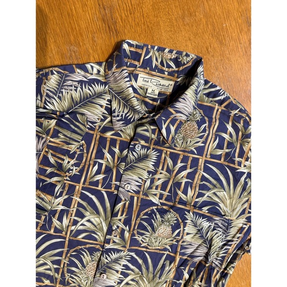 Tori Richard Other - Tori Richard Honolulu Hawaiian Shirt Mens M Blue Pineapple Bamboo Cotton Lawn